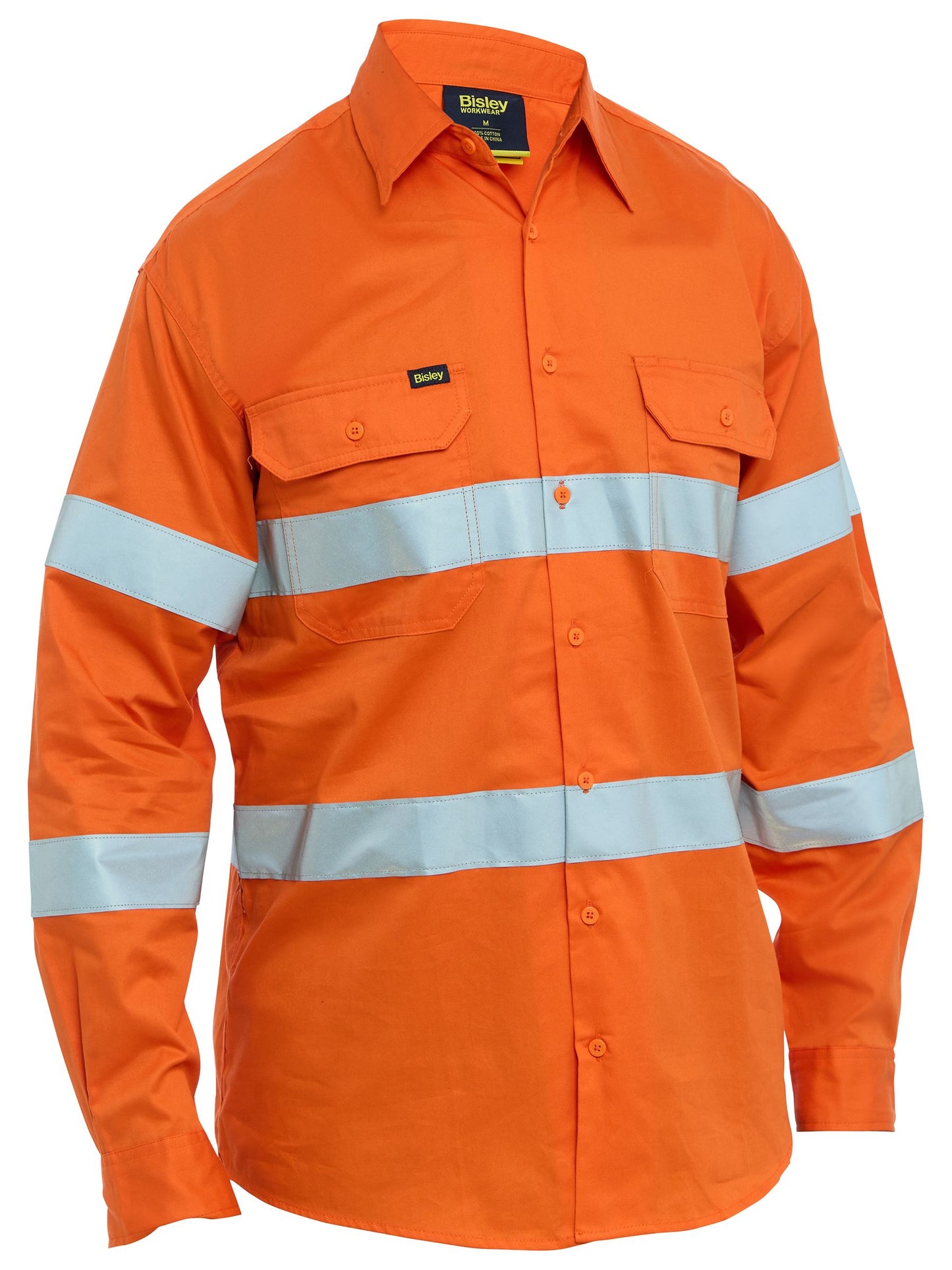 BS6698T - Taped Hi Vis Cool Lightweight Drill Shirt - UNBRANDED