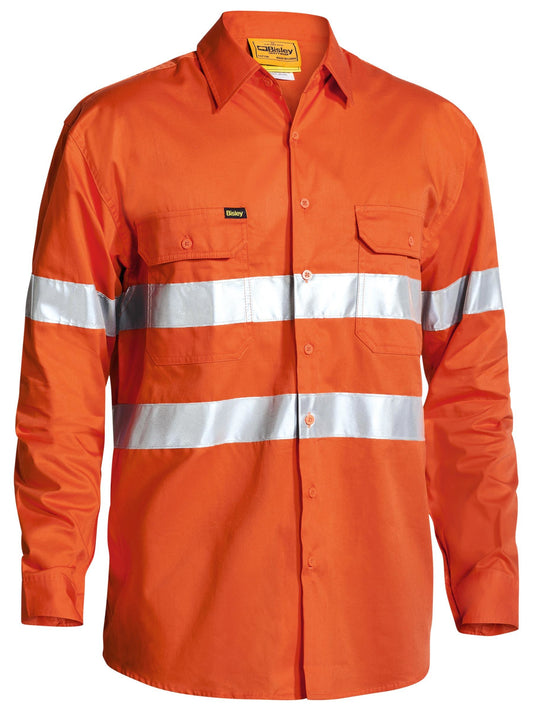 BS6897 - Taped Hi Vis Cool Lightweight Drill Shirt - UNBRANDED