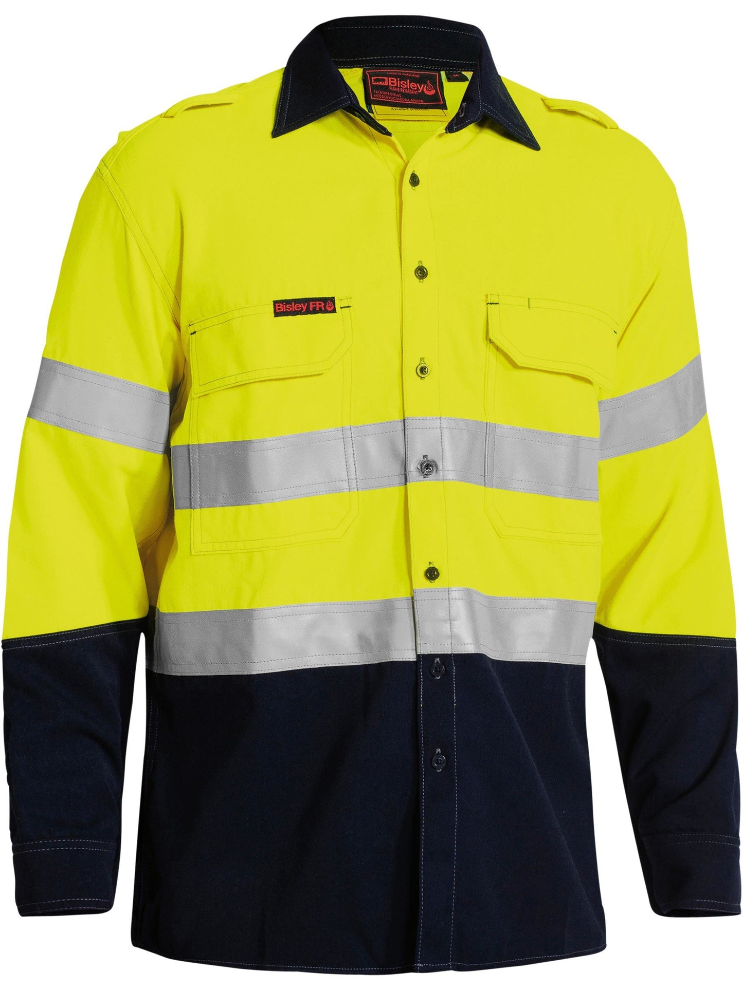 BS8082T - TenCate Tecasafe® Plus 700 Taped Hi Vis FR Vented Shirt - UNBRANDED