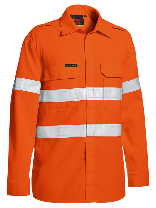 BS8238T - TenCate Tecasafe® Plus 480 Taped Hi Vis Lightweight FR Vented Shirt - UNBRANDED