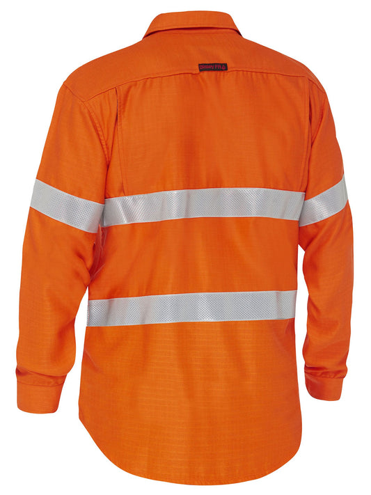 BS8339T - Apex 160 Taped Hi Vis FR Ripstop Vented Shirt - UNBRANDED