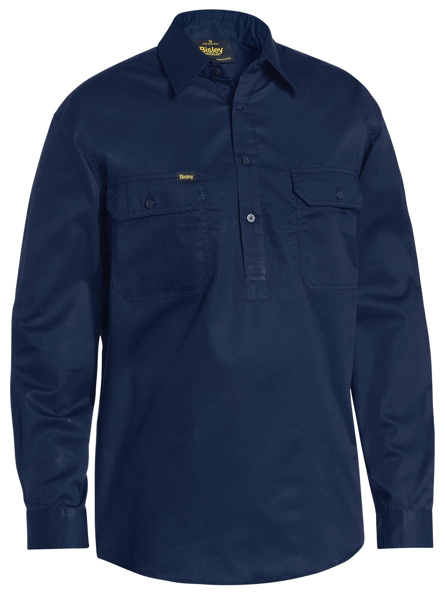 BSC6820 - Closed Front Cool Lightweight Drill Shirt - UNBRANDED