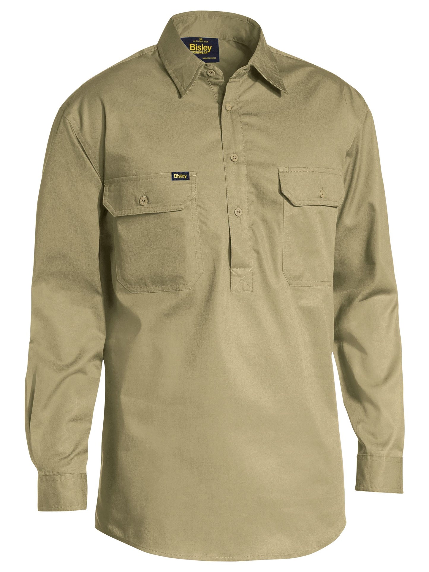 BSC6820 - Closed Front Cool Lightweight Drill Shirt - UNBRANDED