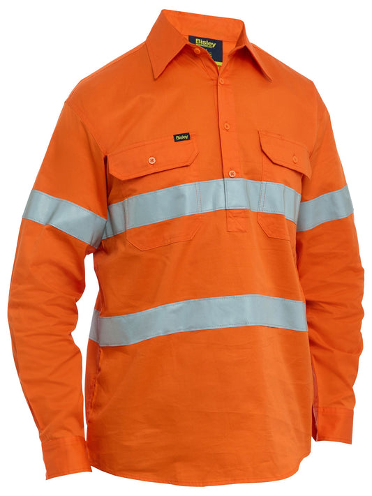 BSC6897T - Taped Hi Vis Cool Lightweight Closed Front Shirt - UNBRANDED