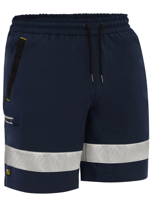 BSHC1333T - Flx & Move™ Taped 4-Way Stretch Elastic Waist Cargo Short - UNBRANDED