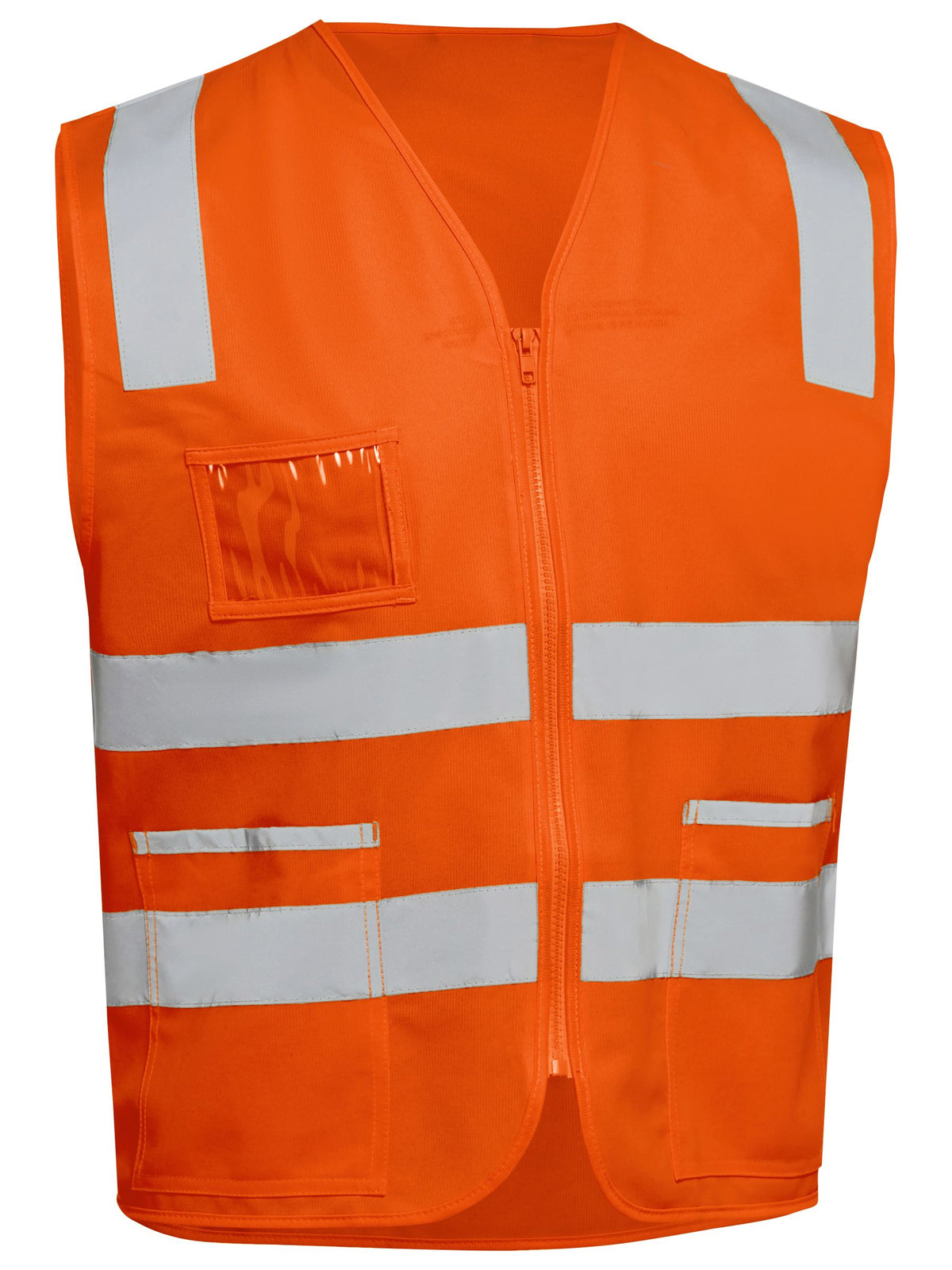 BV0341T - Taped Hi Vis Safety Zip Vest - UNBRANDED