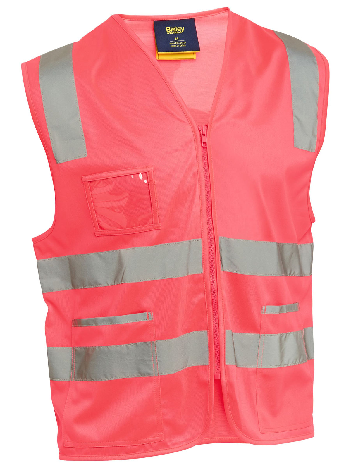 BV0341T - Taped Hi Vis Safety Zip Vest - UNBRANDED