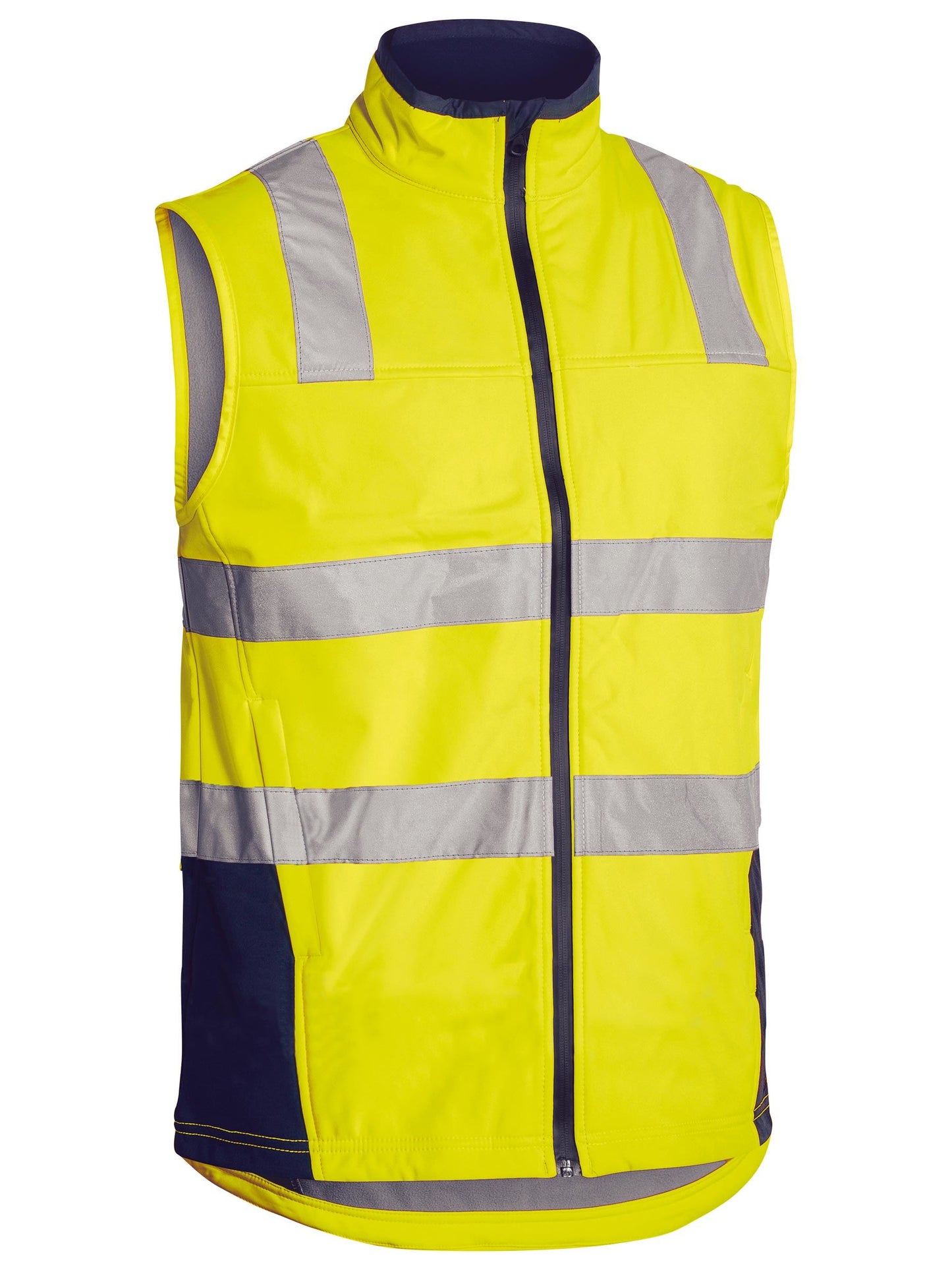 BV0348T - Taped Hi Vis Soft Shell Vest - UNBRANDED