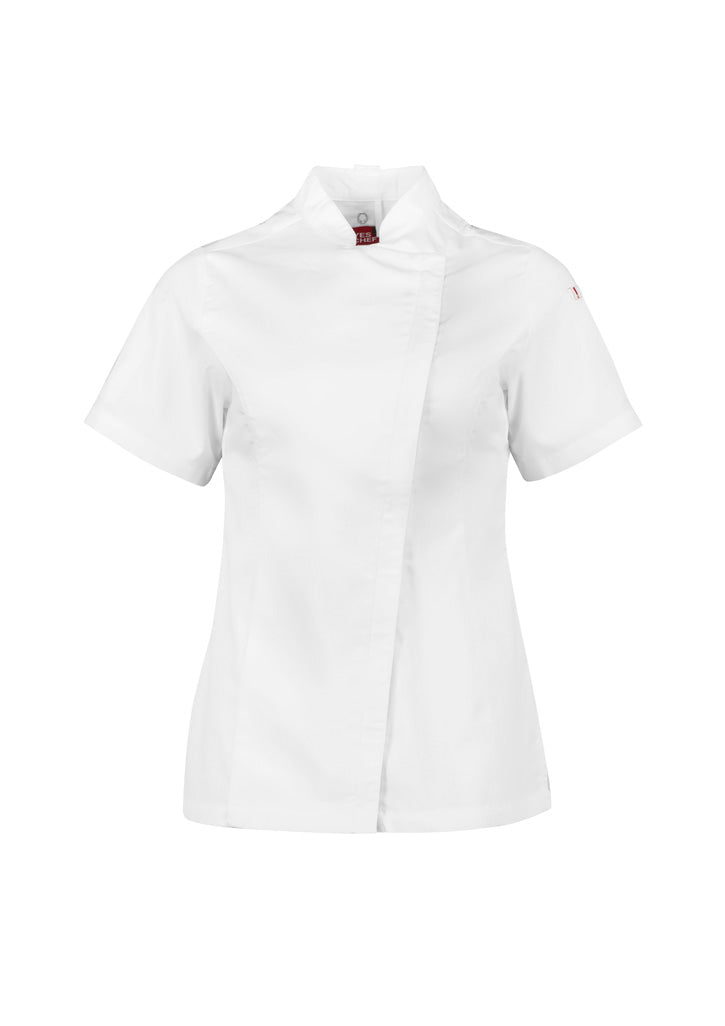CH330LS - Womens Alfresco Short Sleeve Chef Jacket - UNBRANDED
