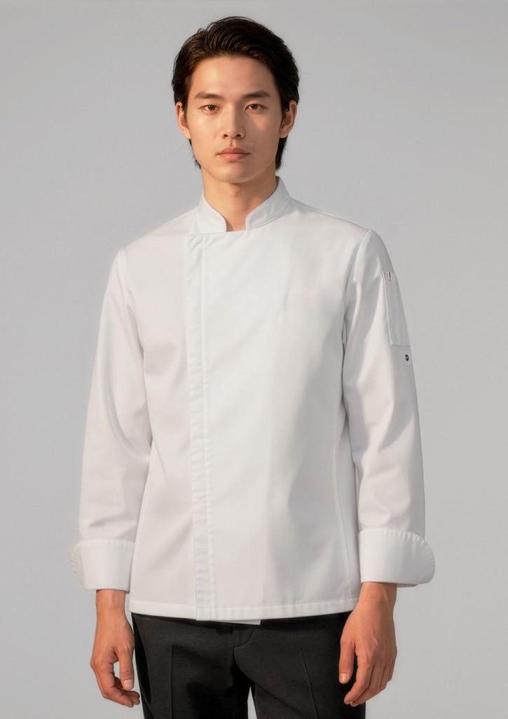 CH330ML - Mens Alfresco Long Sleeve Chef Jacket - UNBRANDED