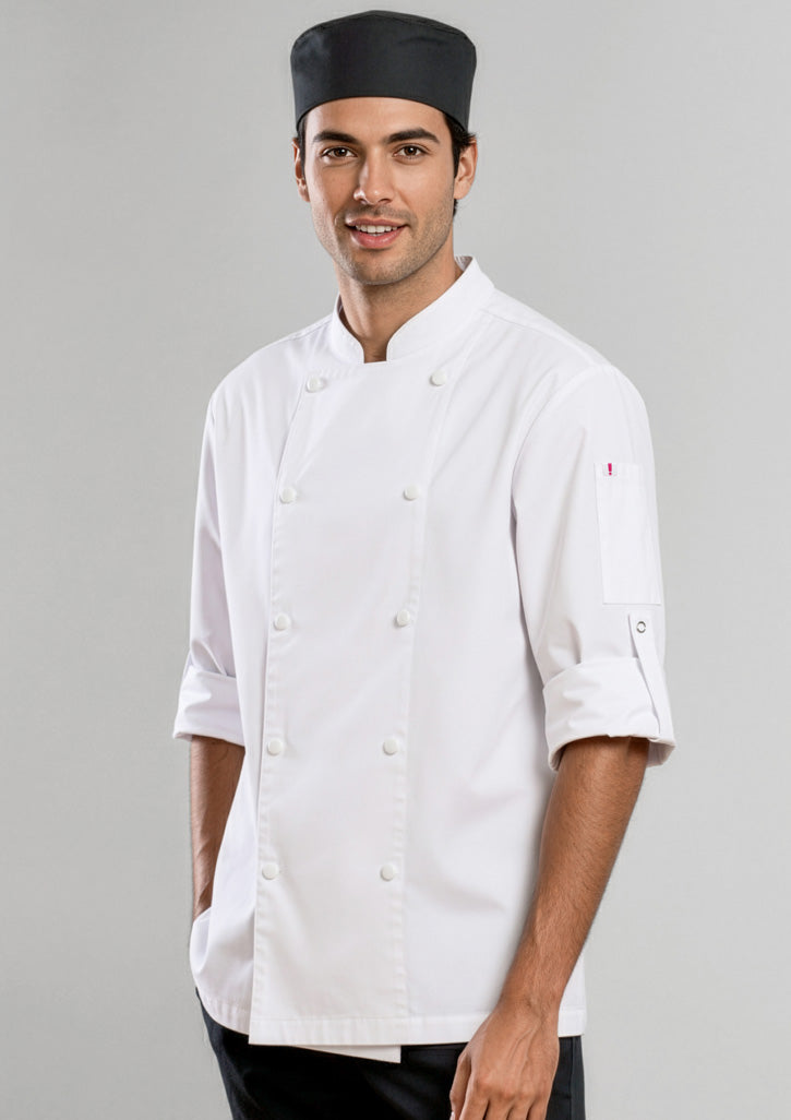 CH430ML - Mens Gusto Long Sleeve Chef Jacket - UNBRANDED