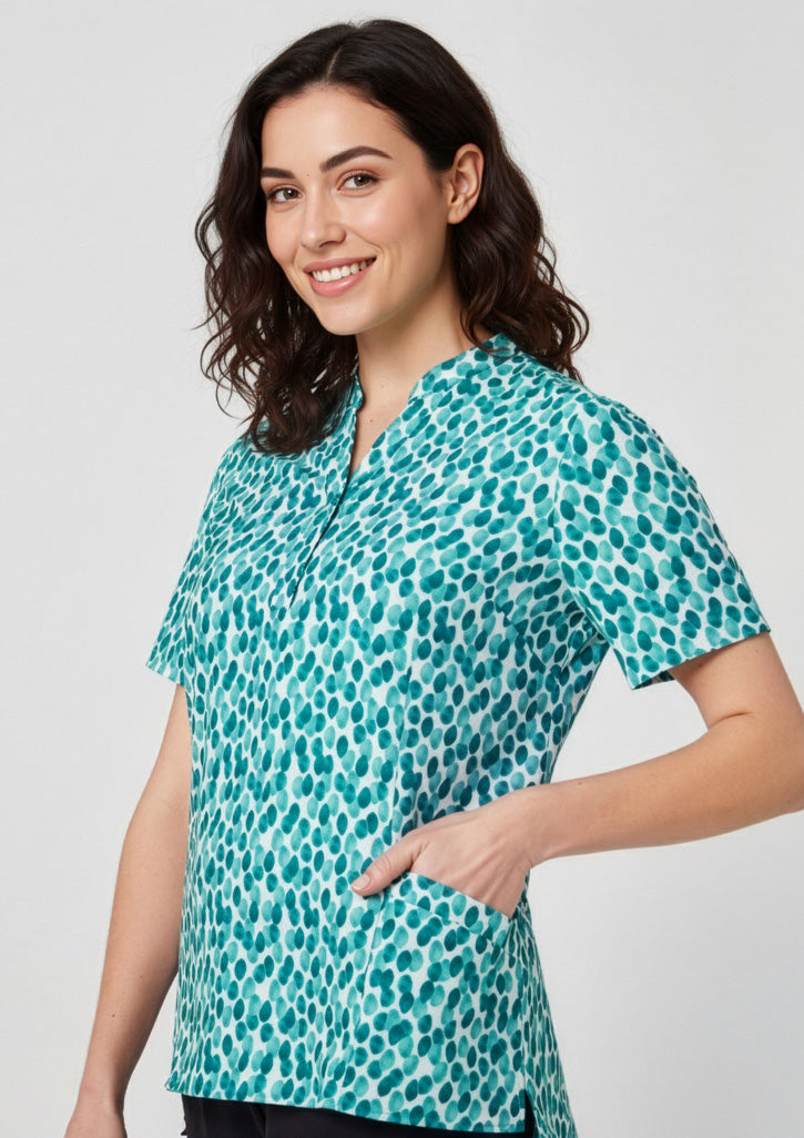 CS450LS - Womens Florence Stardust Print Tunic - UNBRANDED