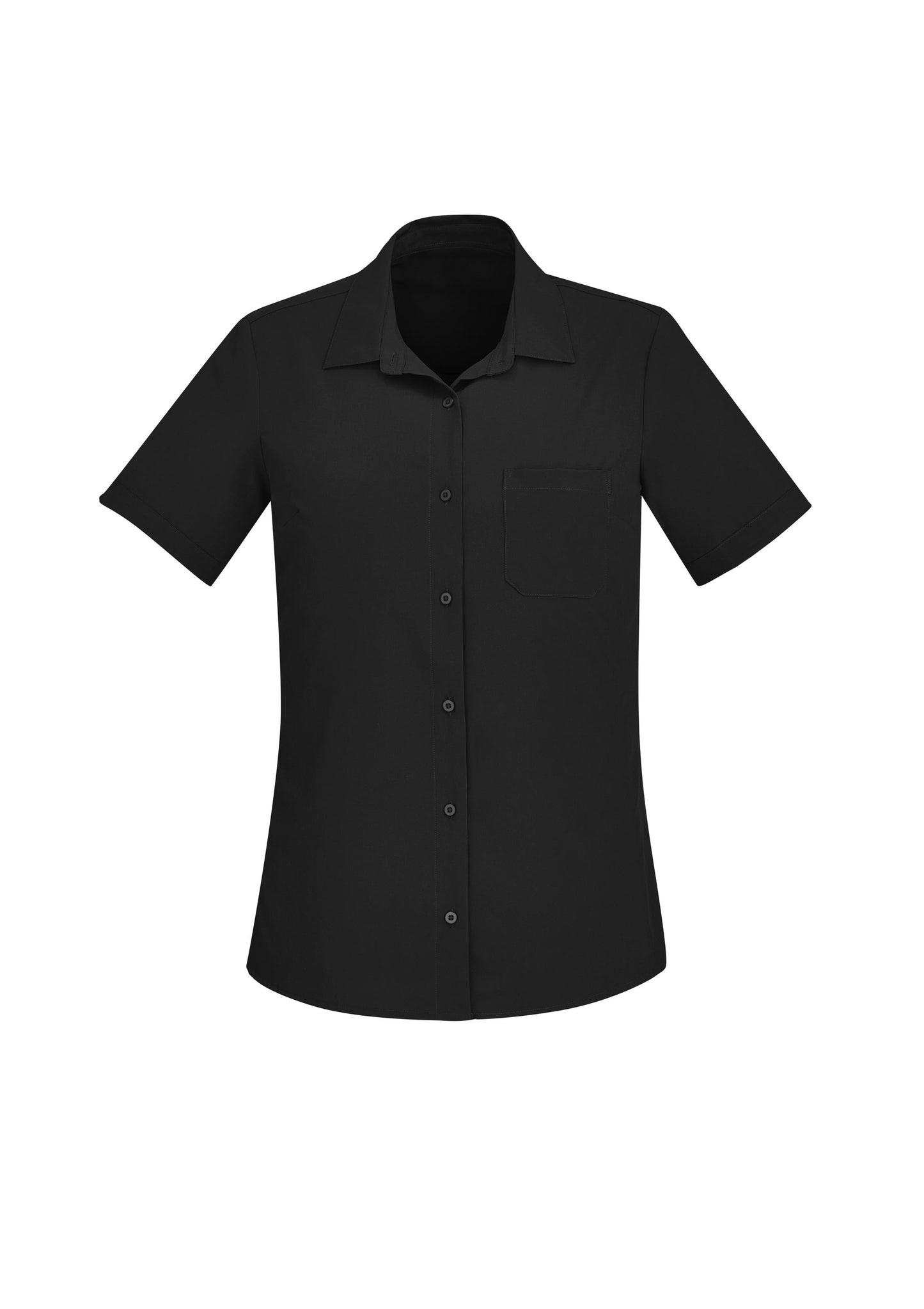 CS947LS - Womens Florence Plain Short Sleeve Shirt - UNBRANDED