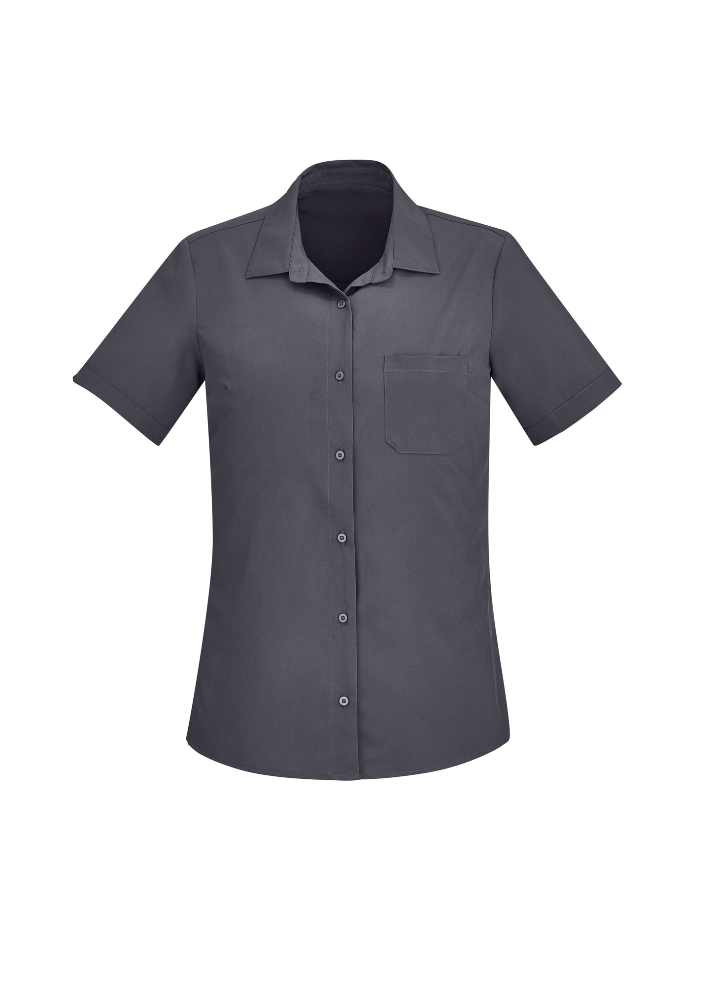 CS947LS - Womens Florence Plain Short Sleeve Shirt - UNBRANDED
