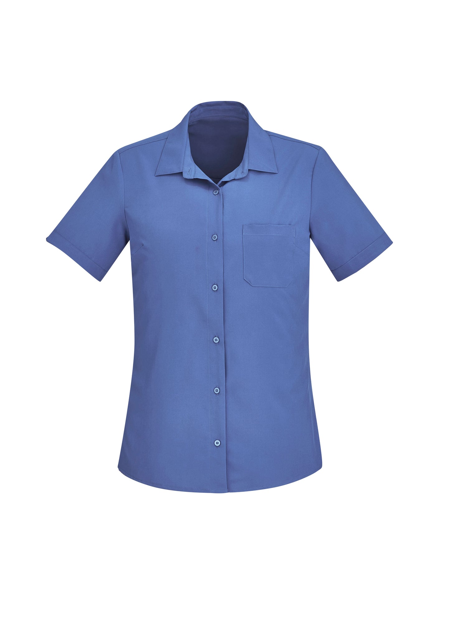 CS947LS - Womens Florence Plain Short Sleeve Shirt - UNBRANDED