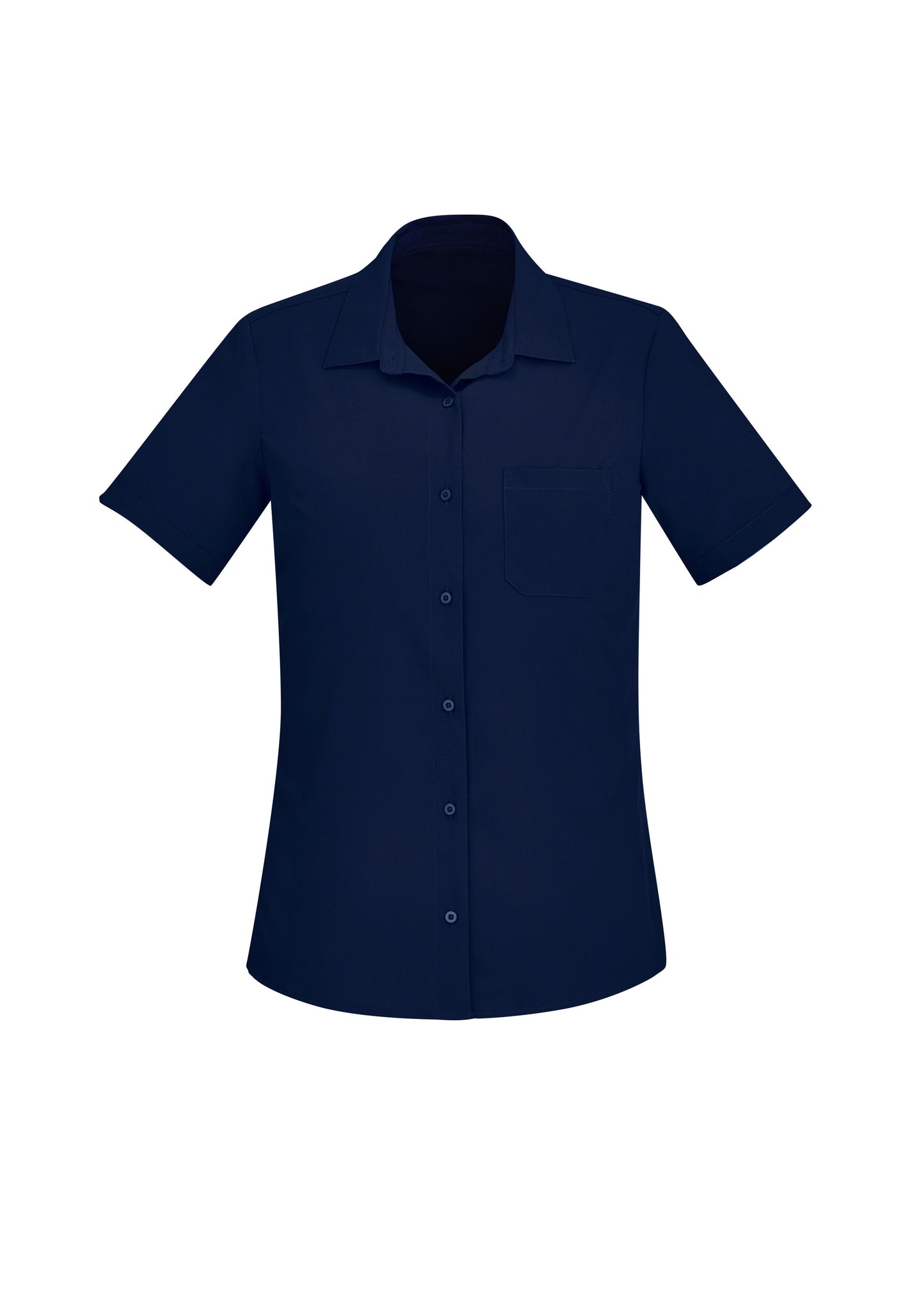 CS947LS - Womens Florence Plain Short Sleeve Shirt - UNBRANDED
