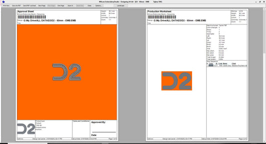 D2 PROCESS - EMB onto client supplied garments