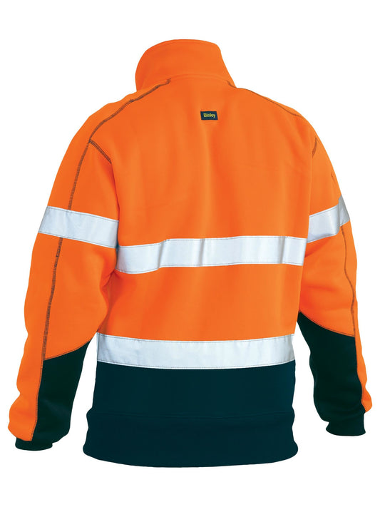 BK6989T - Taped Hi Vis 1/4 Zip Fleece Pullover - UNBRANDED