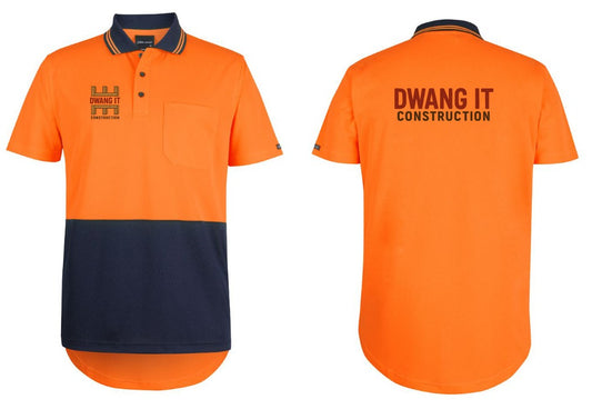 DWANG IT - Hi Vis S/S Drop Tail Polo 6HDS