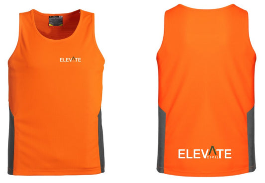 ELEVATE CIVIL - Mens Hi Vis Squad Singlet ZH239