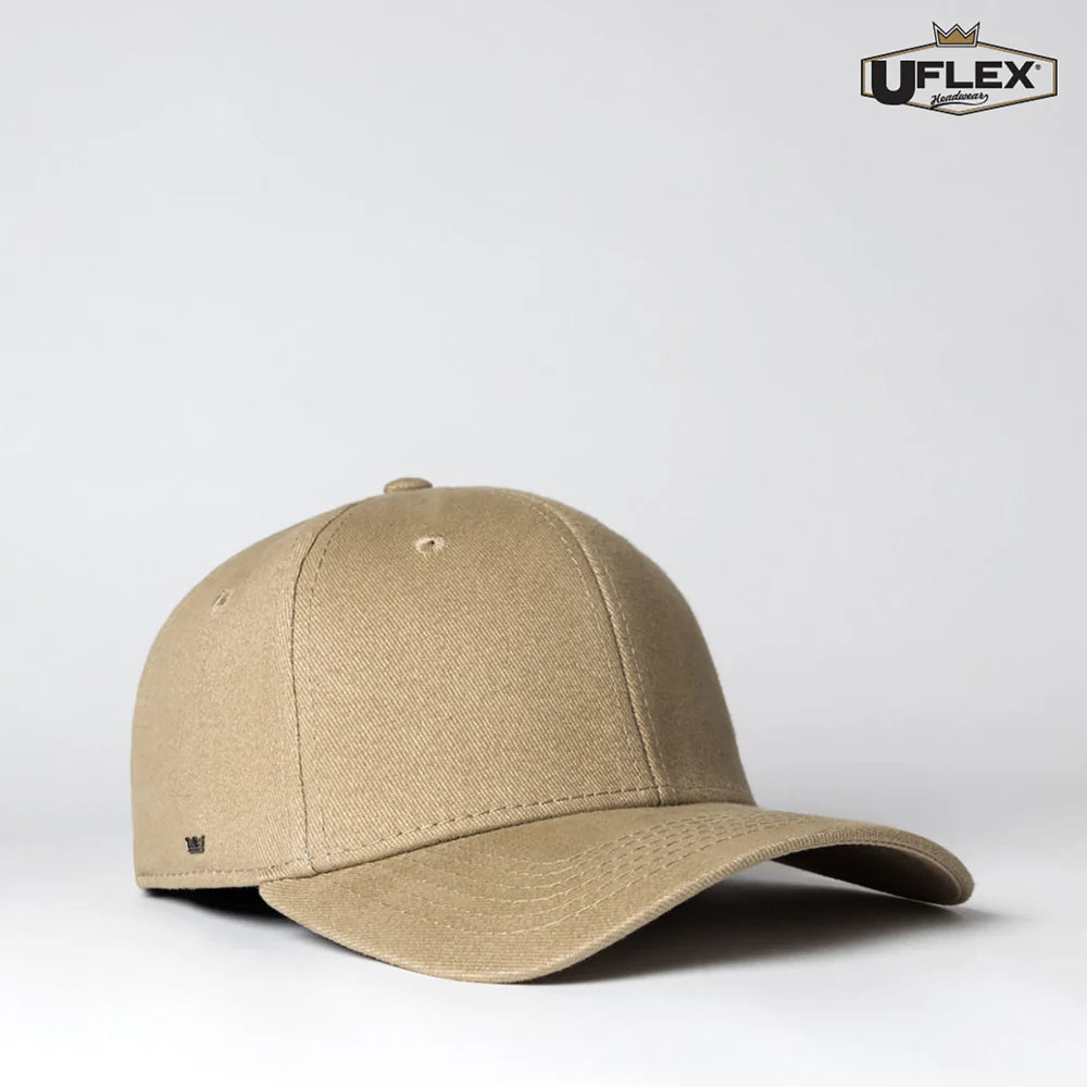 U15603 - UFlex Adults Pro Style 6 Panel Fitted - UNBRANDED