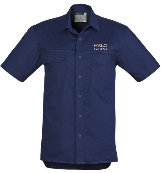 HALO - Mens Lightweight Tradie Short Sleeve Shirt ZW120