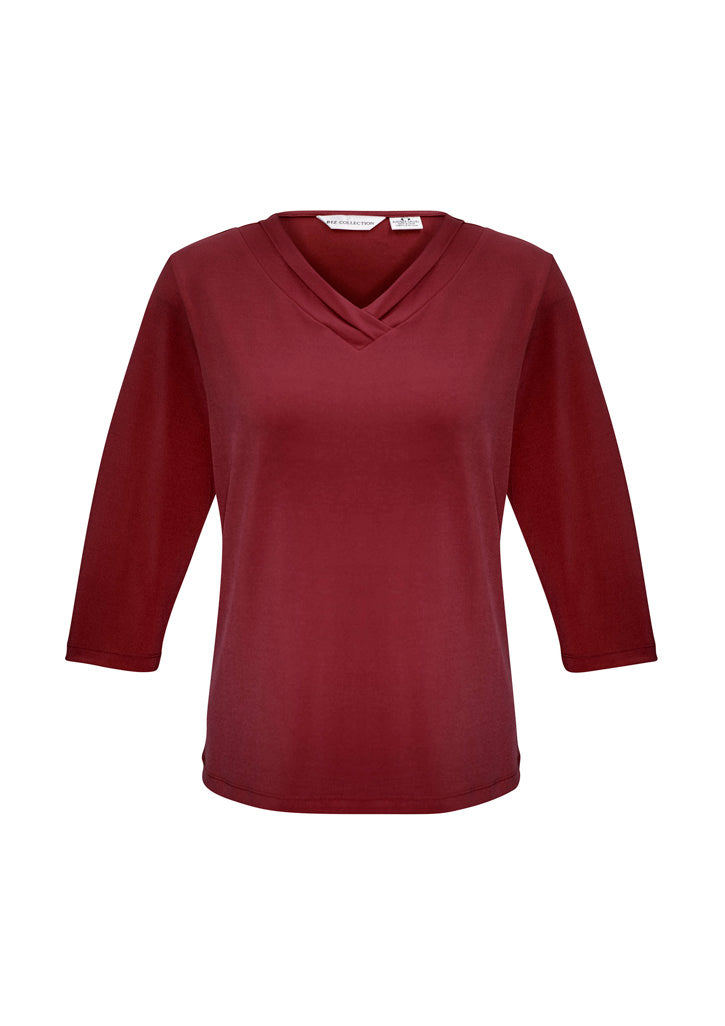 K819LT - Womens Lana 3/4 Sleeve Top - UNBRANDED