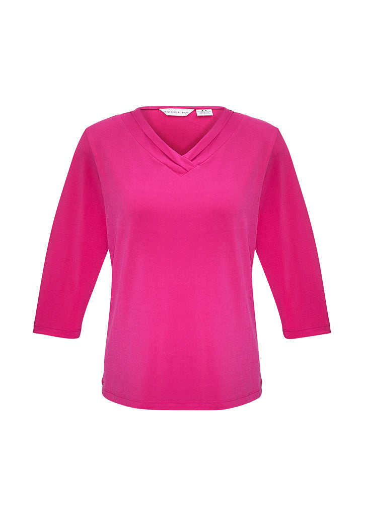 K819LT - Womens Lana 3/4 Sleeve Top - UNBRANDED