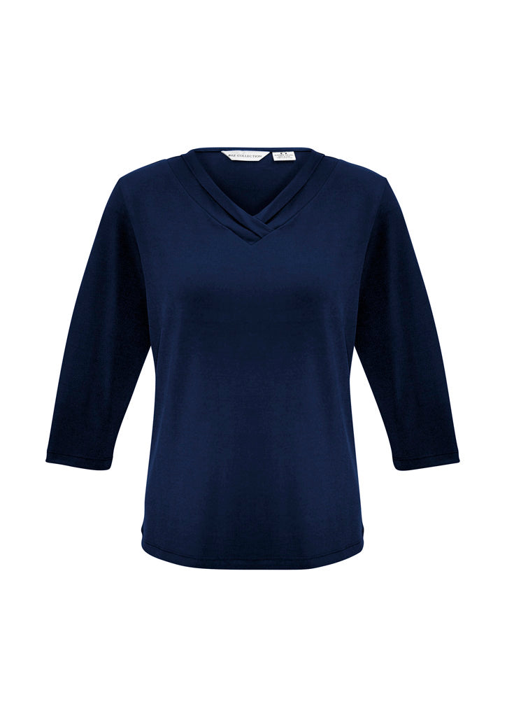 K819LT - Womens Lana 3/4 Sleeve Top - UNBRANDED