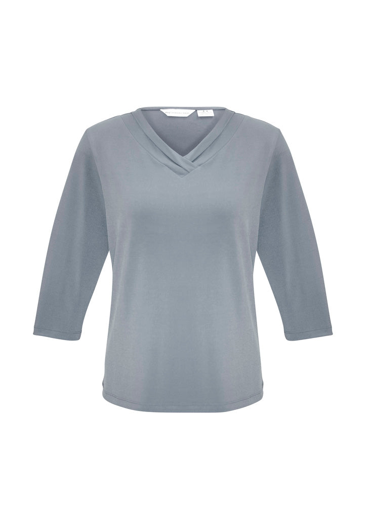 K819LT - Womens Lana 3/4 Sleeve Top - UNBRANDED