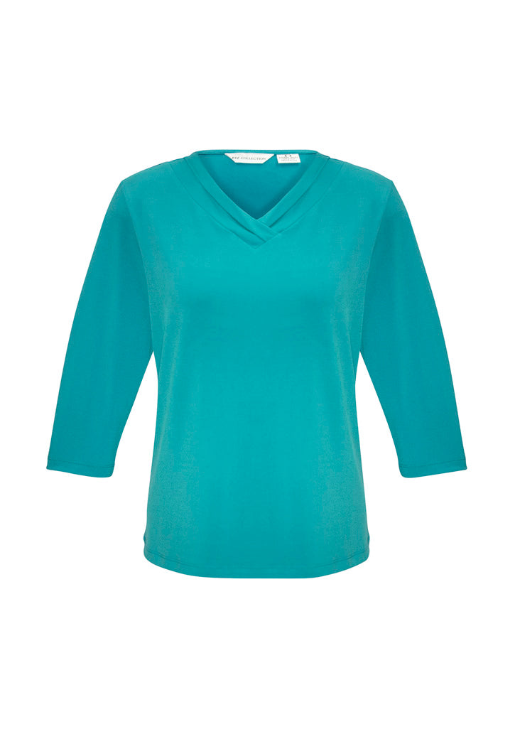 K819LT - Womens Lana 3/4 Sleeve Top - UNBRANDED