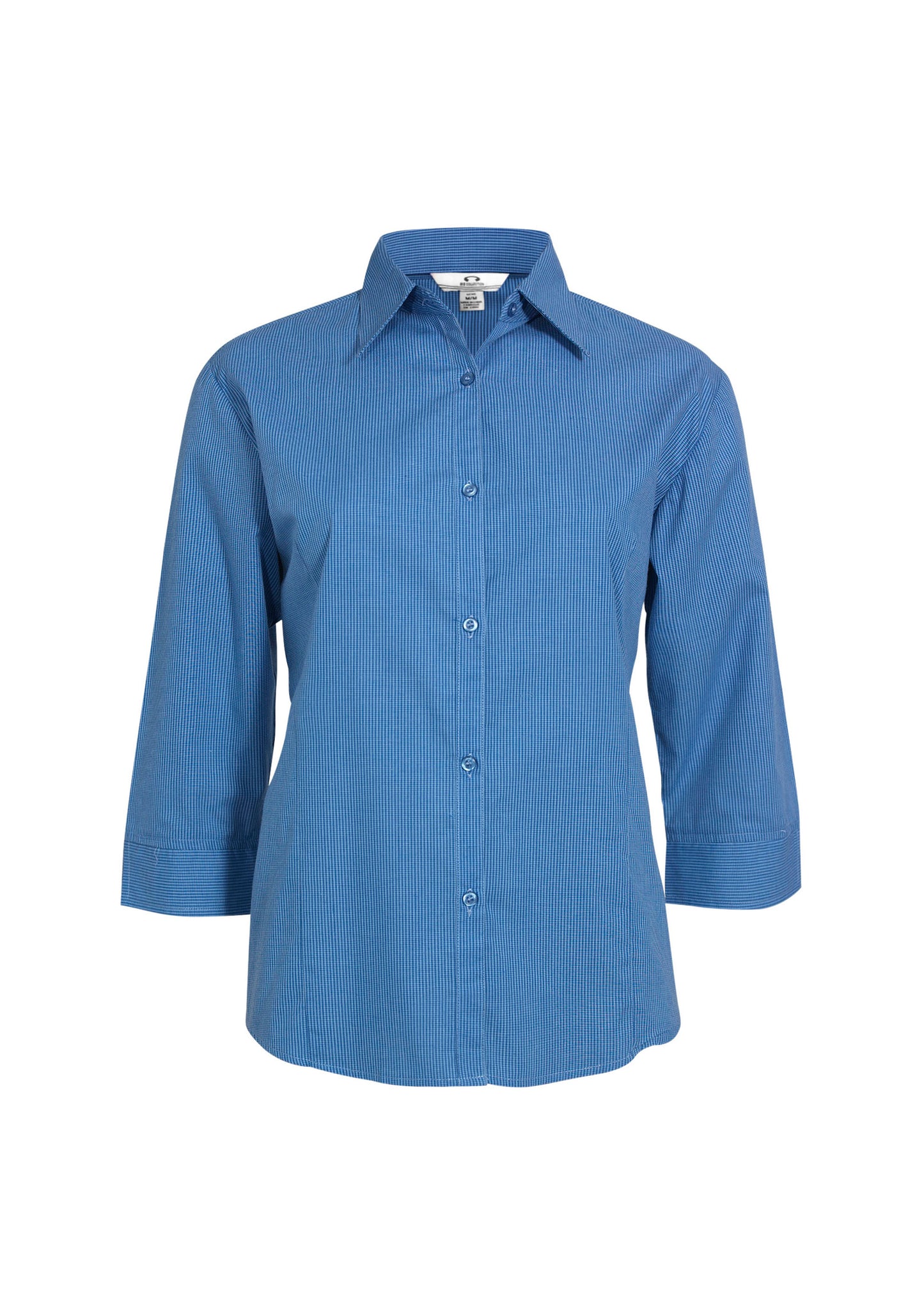 LB8200 - Womens Micro Check 3/4 Sleeve Shirt - UNBRANDED