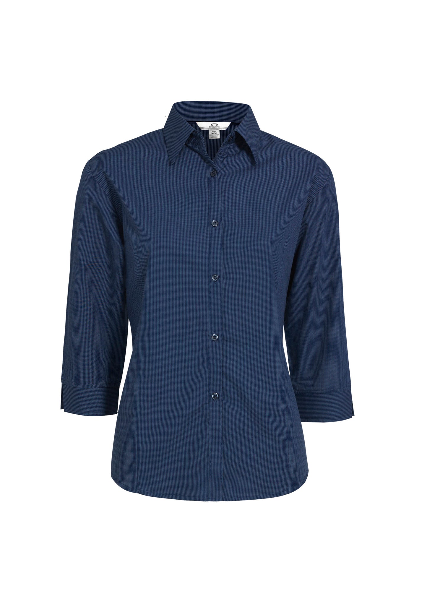 LB8200 - Womens Micro Check 3/4 Sleeve Shirt - UNBRANDED