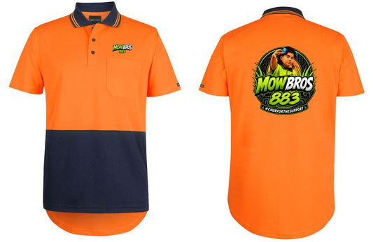 MOW BROS - 6HDS Hi Vis Drop Tail Polo