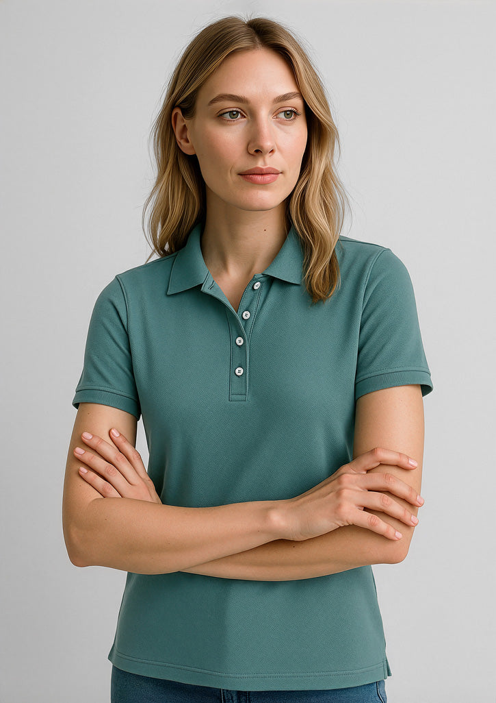 P105LS - Womens City Short Sleeve Polo - UNBRANDED