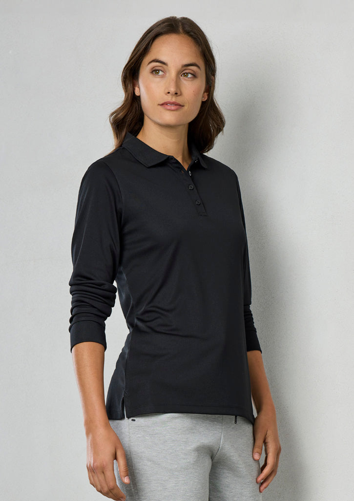 P206LL - Womens Action Long Sleeve Polo - UNBRANDED