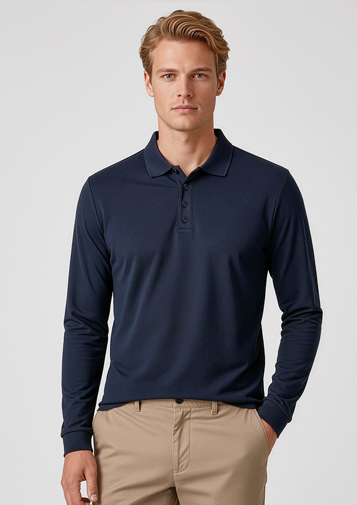 P206ML - Mens Action Long Sleeve Polo - UNBRANDED