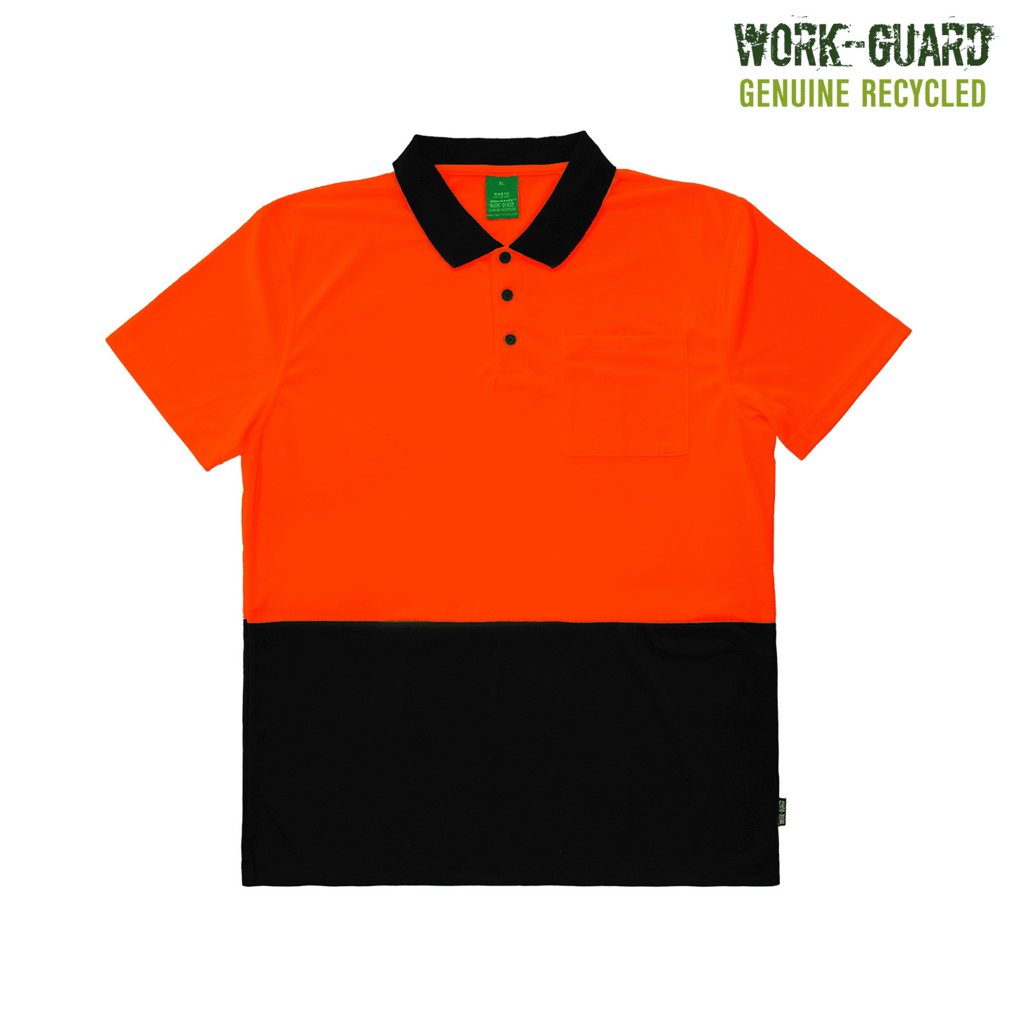 R481X - R481X Workguard Recycled Hi Vis SS Polo - UNBRANDED