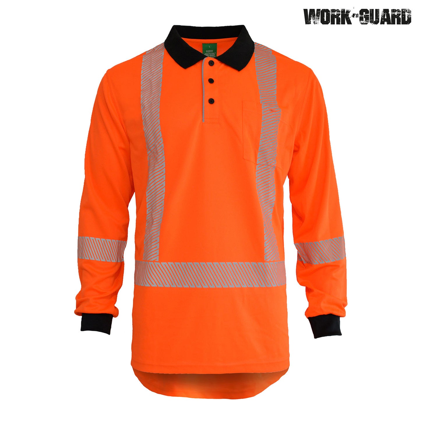 R483X - R483X Workguard Recycled TTMC LS Polo - UNBRANDED