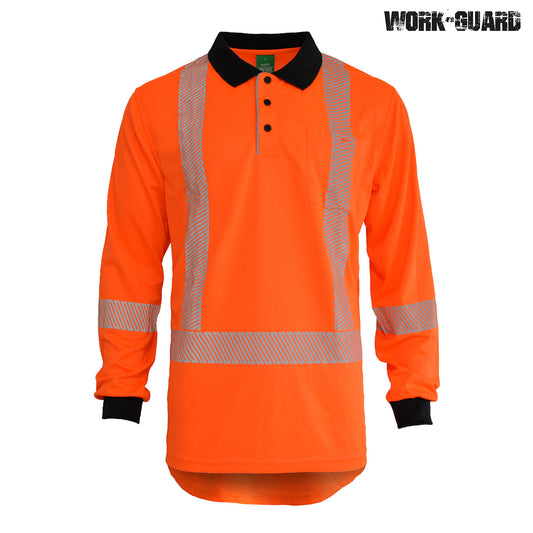 R483X - R483X Workguard Recycled TTMC LS Polo - UNBRANDED