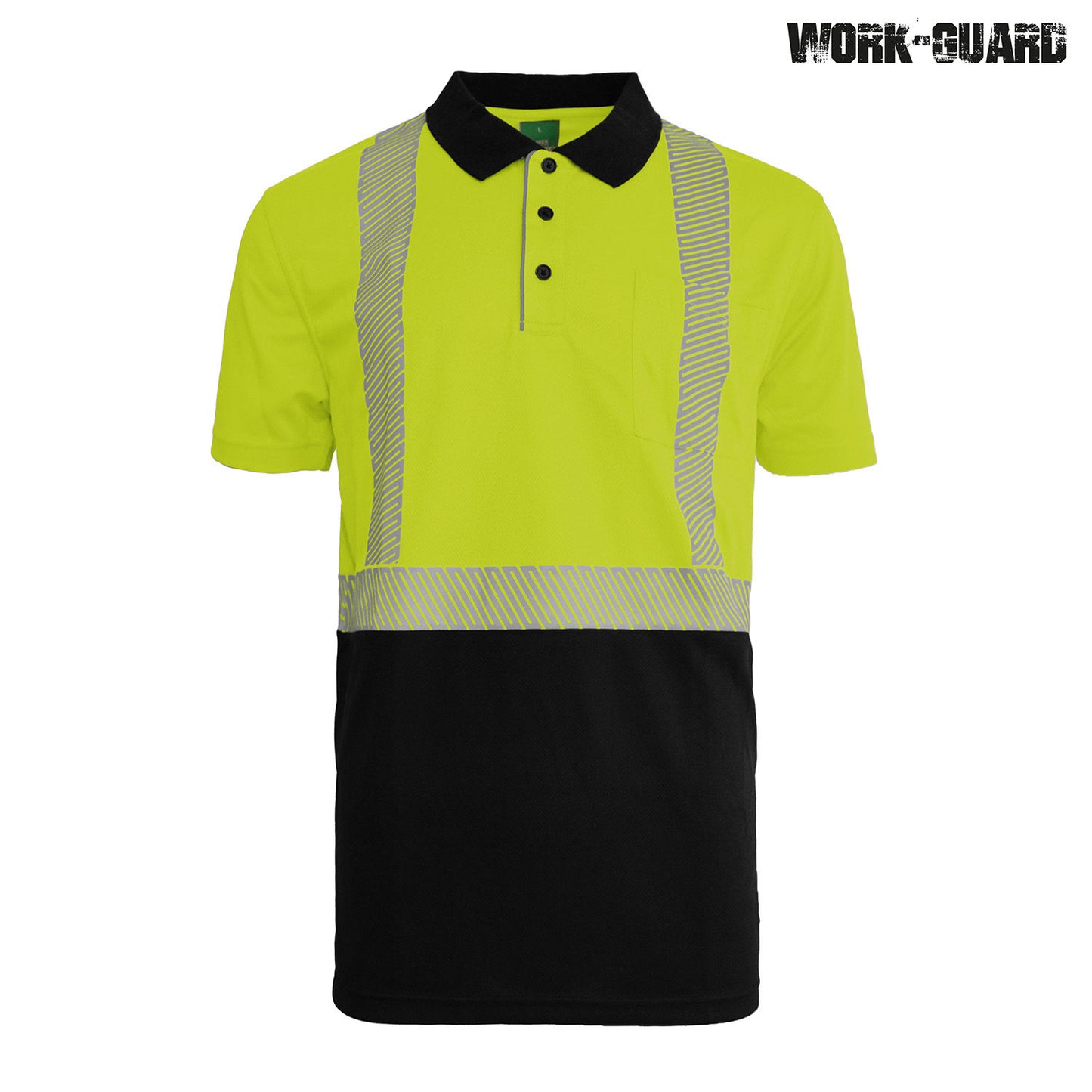 R485X - R485X Workguard Recycled Hi Vis SS D/N Polo - UNBRANDED
