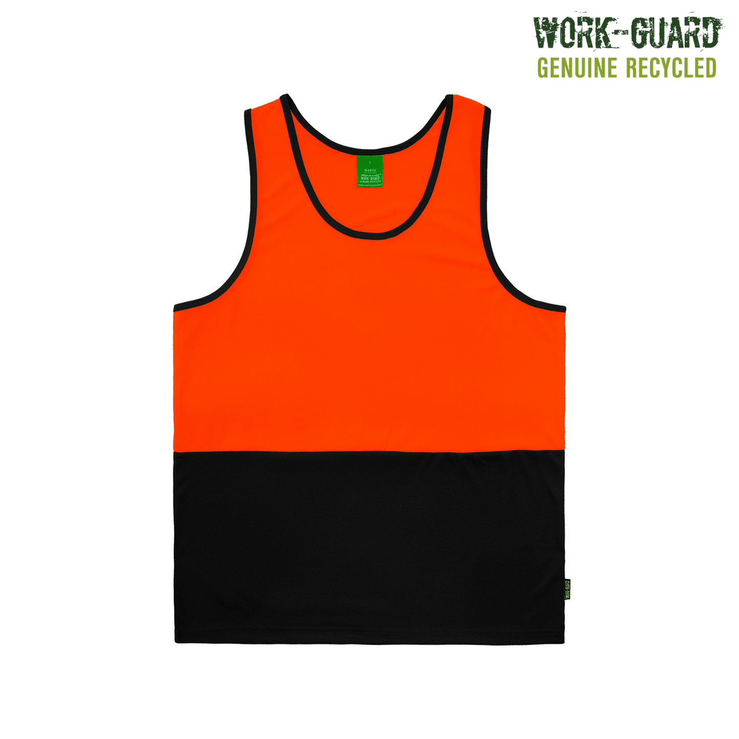 R491X - R491X Workguard Recycled Hi Vis Singlet - UNBRANDED