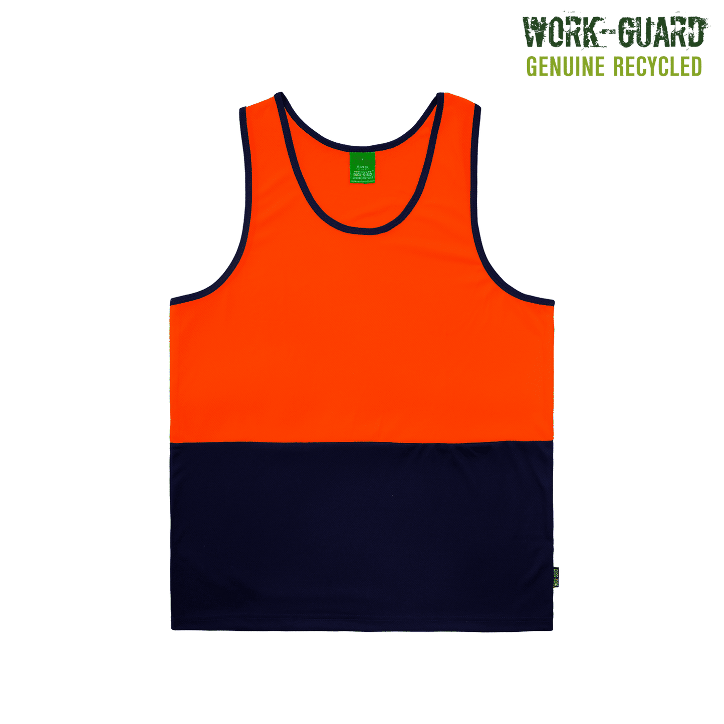 R491X - R491X Workguard Recycled Hi Vis Singlet - UNBRANDED