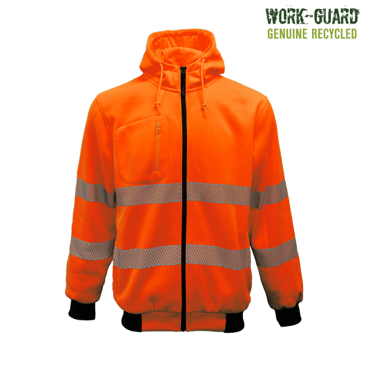 R503X - R503X Workguard Recycled PET Zipped D/N Hoody - UNBRANDED