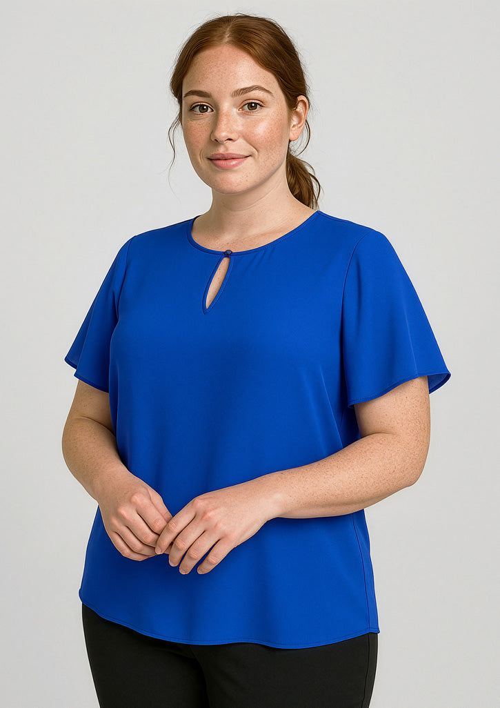 RB261LS - Womens Vienna Short Sleeve Blouse - UNBRANDED