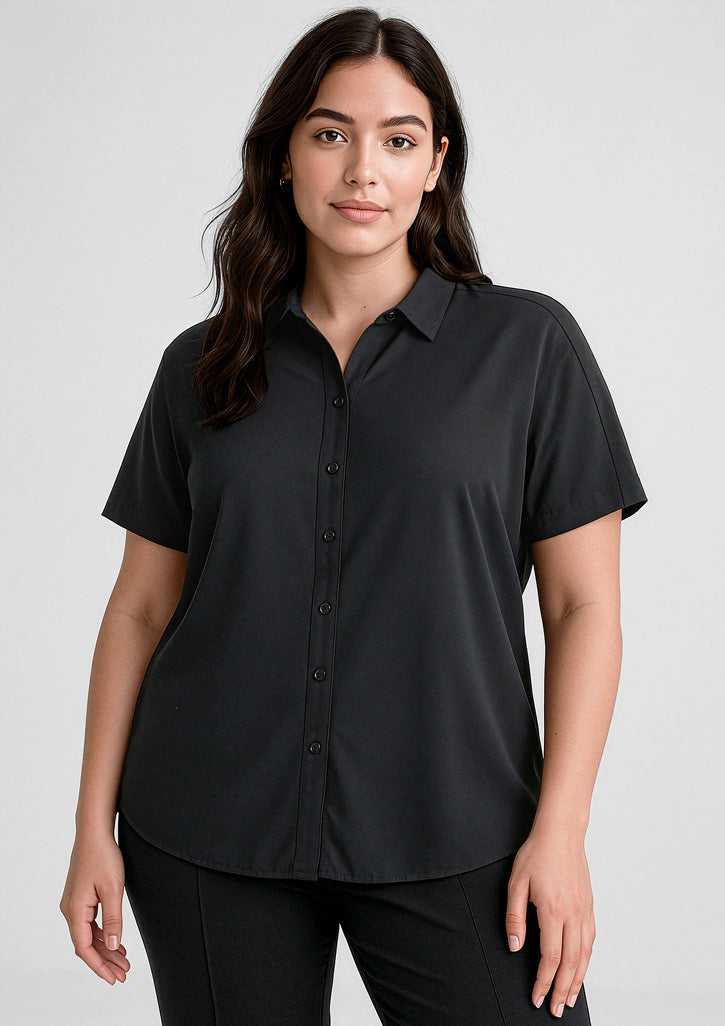 RB365L - Womens Dahlia Short Sleeve Blouse - UNBRANDED