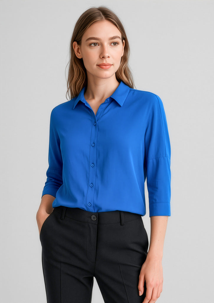 RB366LT - Womens Dahlia 3/4 Sleeve Blouse - UNBRANDED