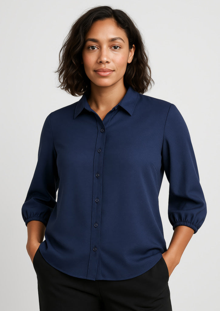 RB965LT - Womens Lucy 3/4 Sleeve Blouse - UNBRANDED