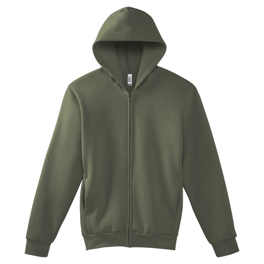 RF497 - RF497 American Apparel Reflex Fleece Unisex Full Zip Hooded Sweat - UNBRANDED