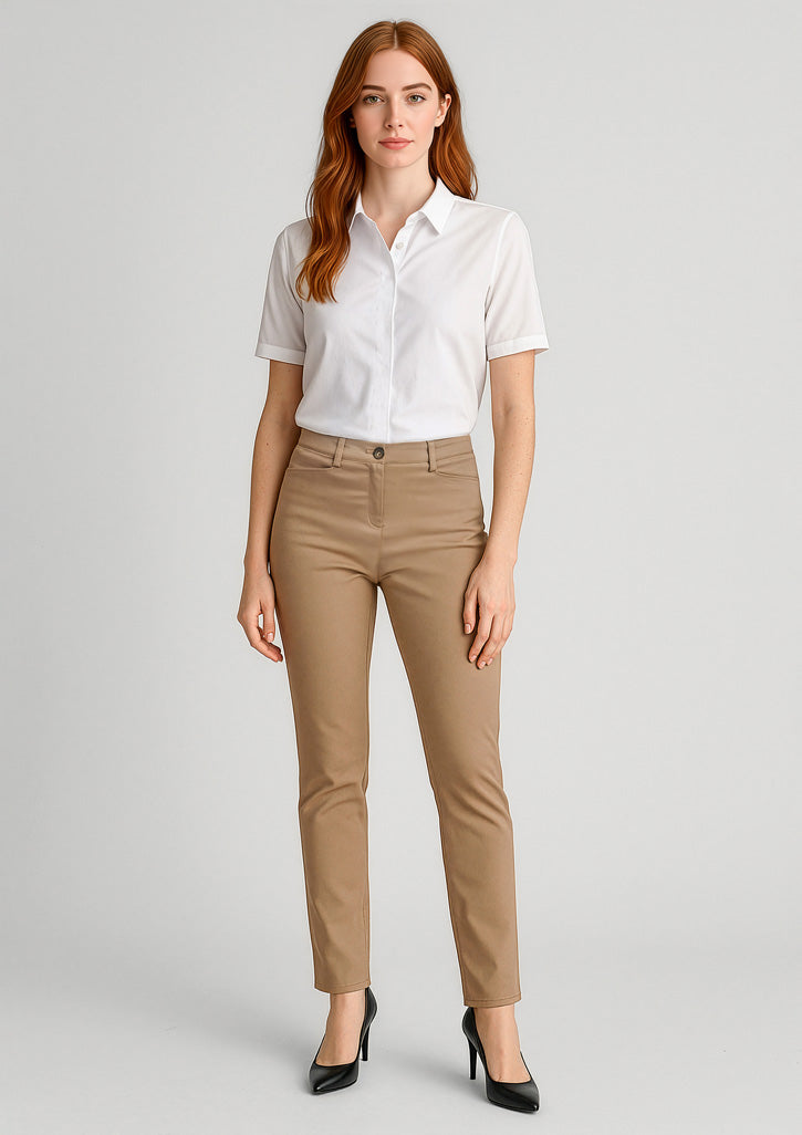 RGP263L - Womens Slim Leg Stretch Chino Pant - UNBRANDED